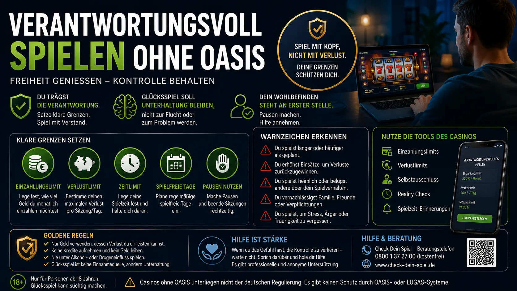 Verantwortungsvoll spielen ohne OASIS